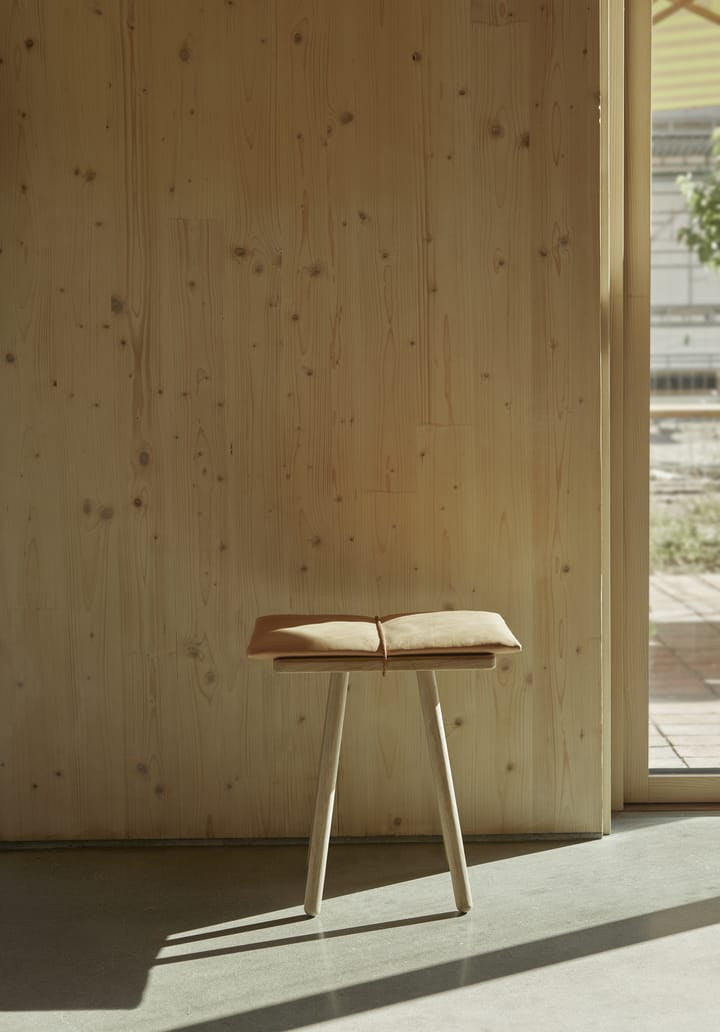 Georg läderdyna med rem till pall/barstol, Beige-brun Skagerak