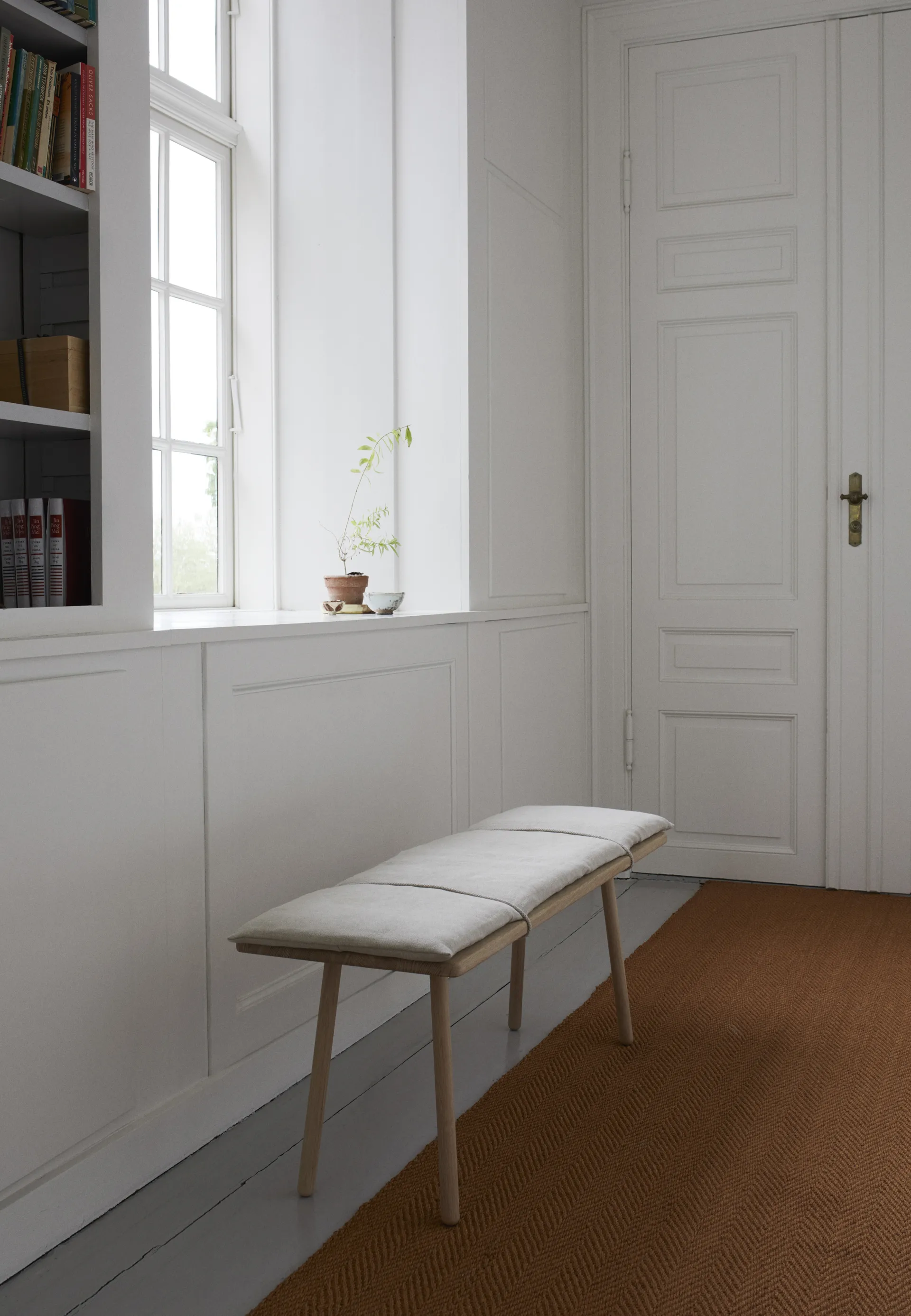 Georg linnedyna med rem till bänk, Beige Skagerak
