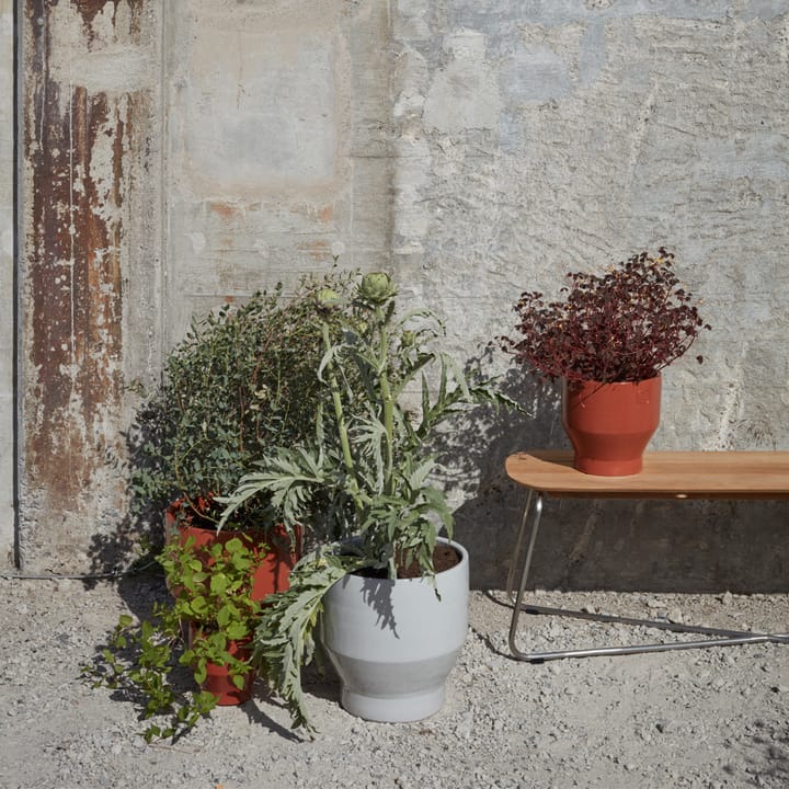 Lilium bänk, teak, rostfritt stål Skagerak