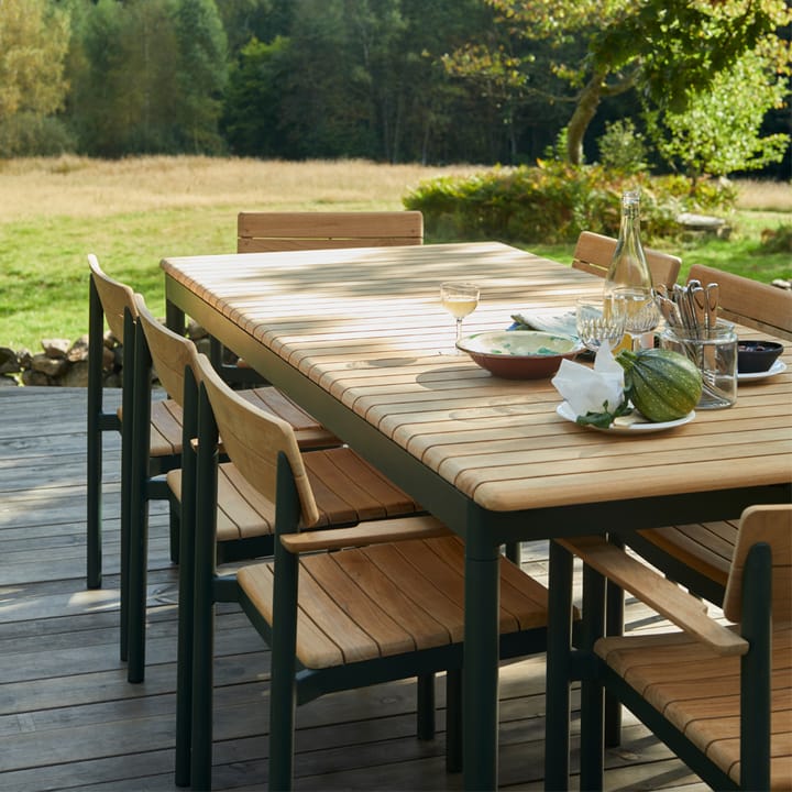 Pelagus karmstol teak, Hunter green Skagerak