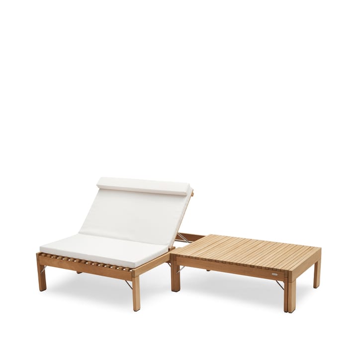 Riviera lounge solsängsdyna - tyg outdoor textile white - Skagerak