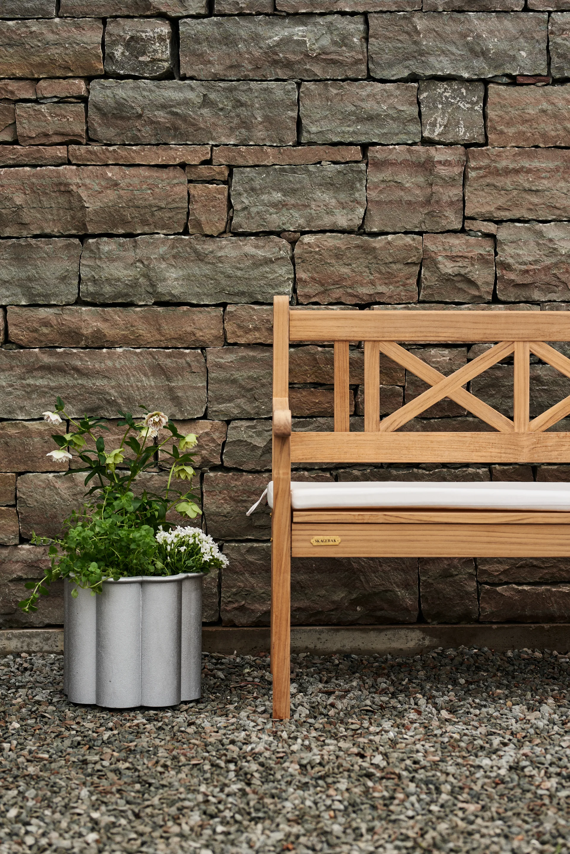 Skagen sittdyna till soffa, Golden Yellow Stripe Skagerak