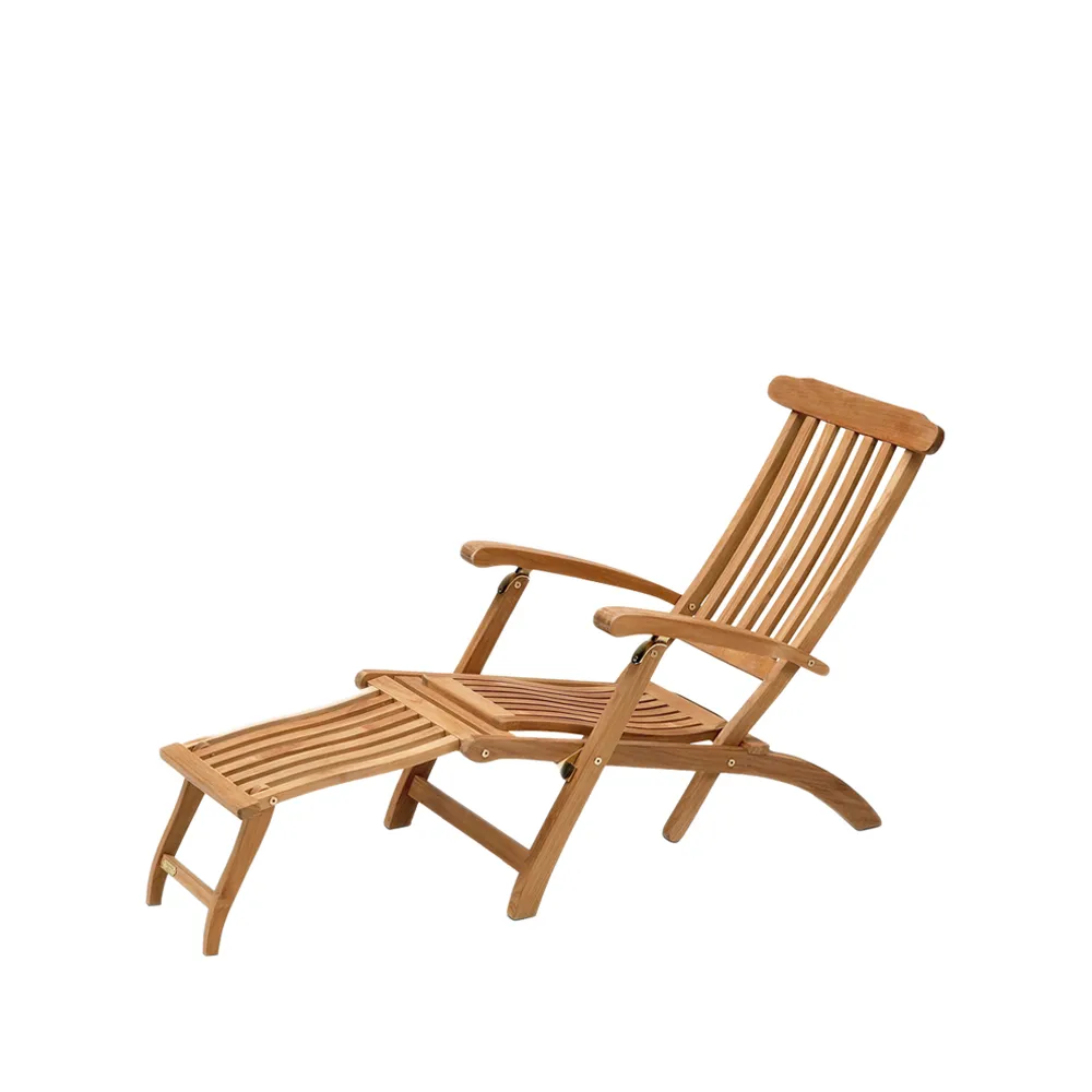 Skagerak Steamer däckstol teak | Skandinavisk Design | Solsängar & solstolar | Brun