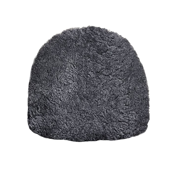 Buzz dyna - fårskinn charcoal, baksida svart läderimitation - Skandilock