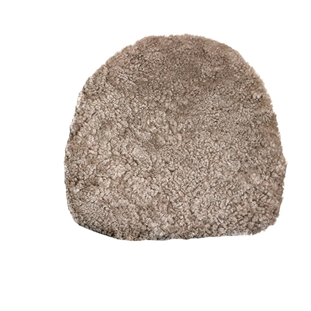 Buzz stolsdyna fårskinn, Kork-svart läderimitation Skandilock