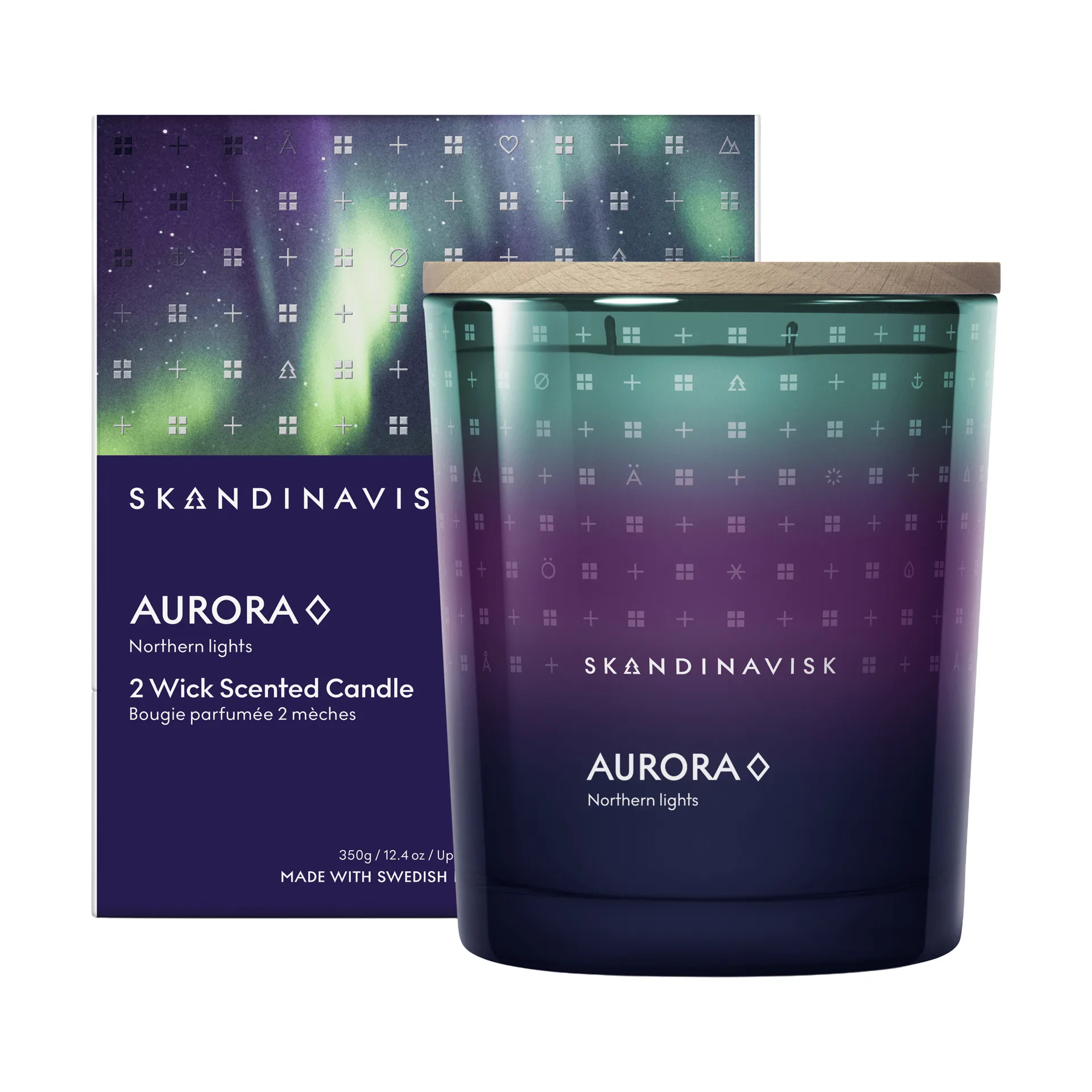 Aurora doftljus, 350 g, 2 vekar Skandinavisk