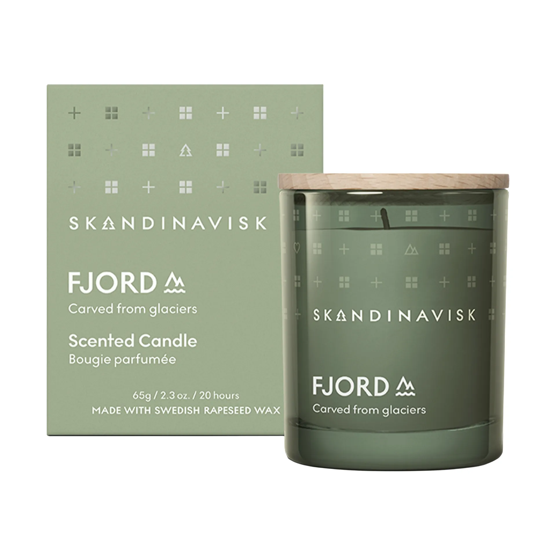 Fjord doftljus med lock, 65 g Skandinavisk