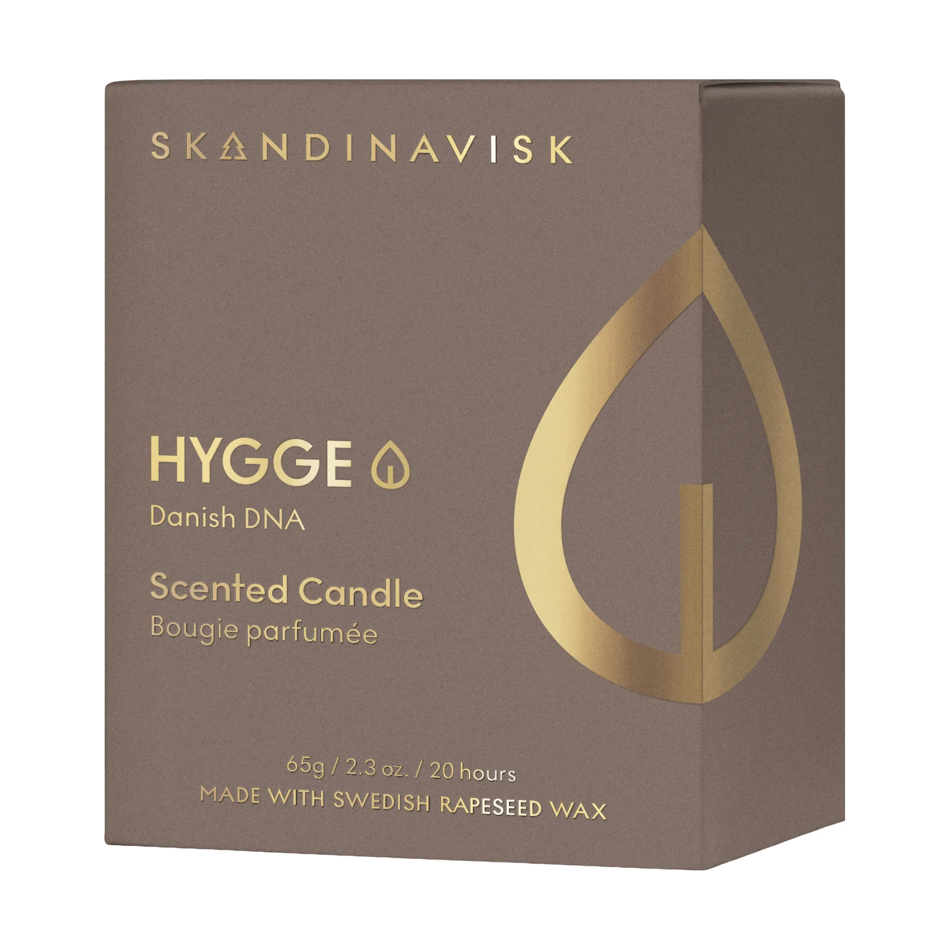 Hygge Gold Symbol doftljus, 65 g Skandinavisk
