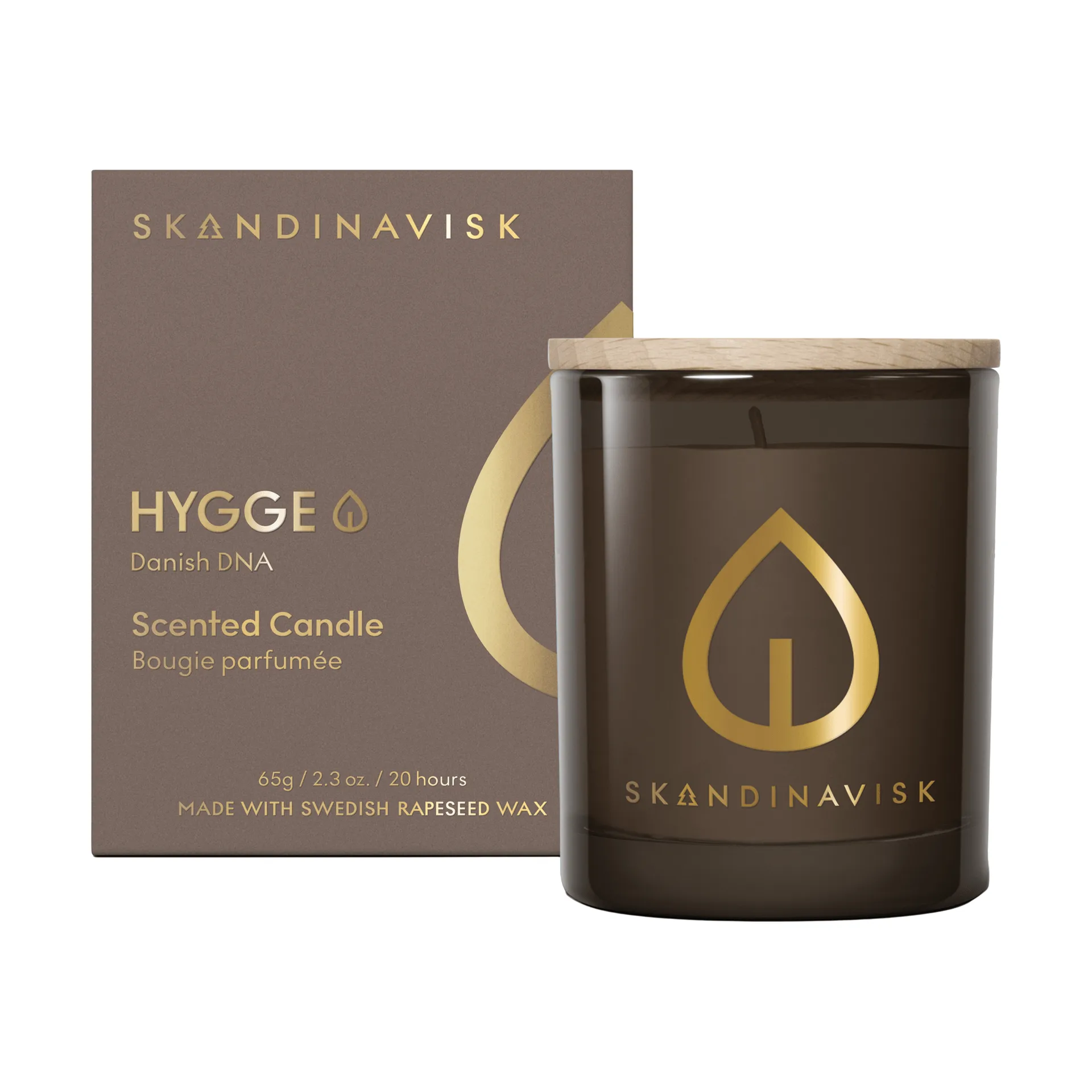Hygge Gold Symbol doftljus, 65 g Skandinavisk