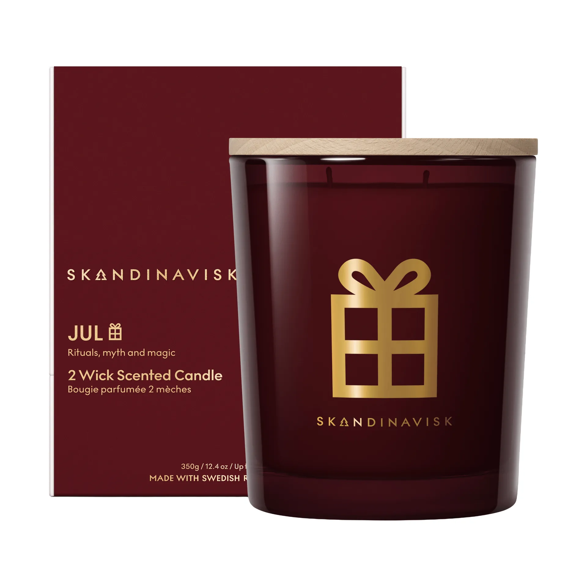 Jul Gold Symbol doftljus, 350 g, 2 vekar Skandinavisk