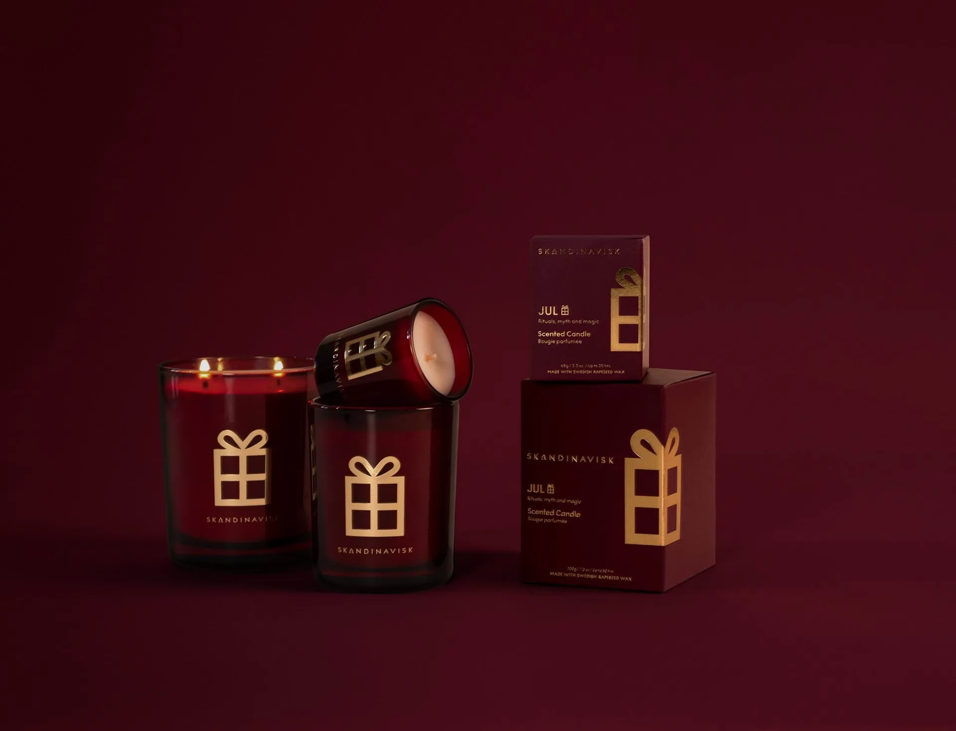 Jul Gold Symbol doftljus, 65 g Skandinavisk