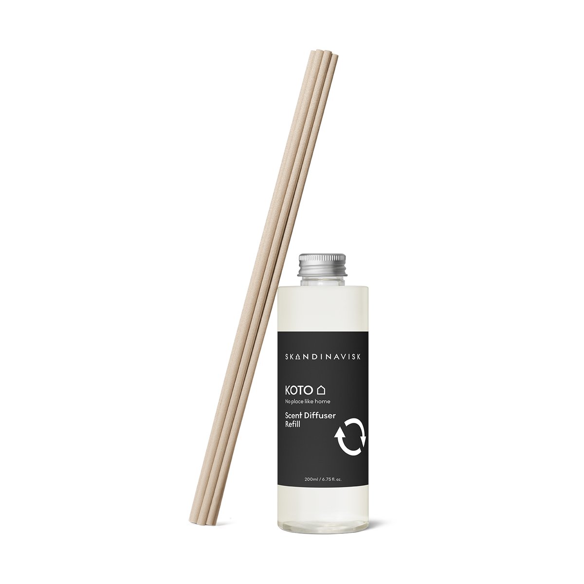 Skandinavisk refill till doftpinnar 200 ml Koto | Skandinavisk Design | Doftljus & Doftpinnar | Svart