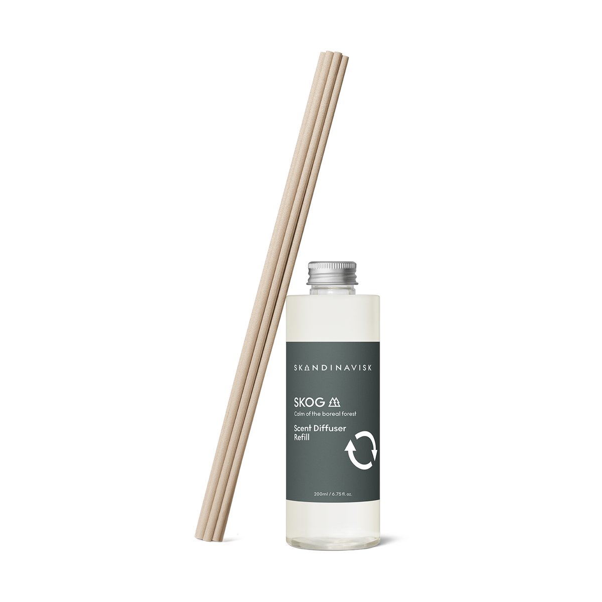 Skandinavisk refill till doftpinnar 200 ml Skog | Skandinavisk Design | Doftljus & Doftpinnar | Grön