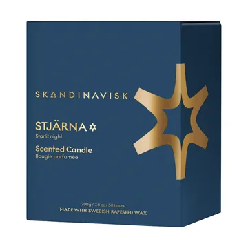 Stjärna Gold Symbol doftljus - 200 g - Skandinavisk