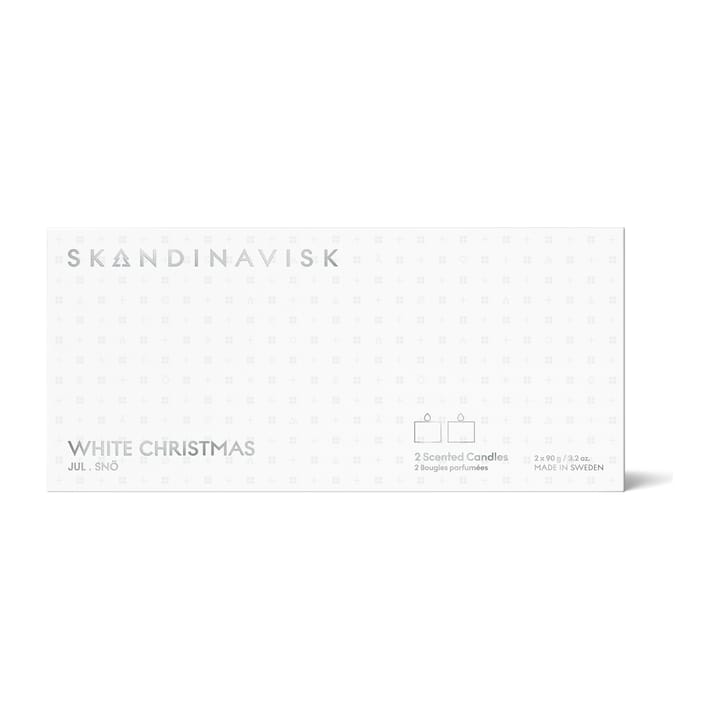 White Christmas Mini ljus gåvoset 2 delar - 2x90g - Skandinavisk