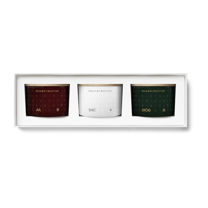 Winter Spirit Mini ljus gåvoset 3 delar - 3x90g - Skandinavisk