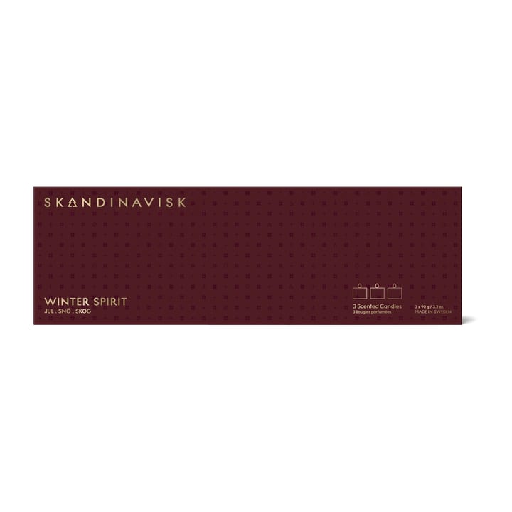 Winter Spirit Mini ljus gåvoset 3 delar - 3x90g - Skandinavisk