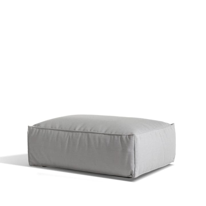 Asker modulsoffa - Sunbrella Sling light grey, fotpall - Skargaarden