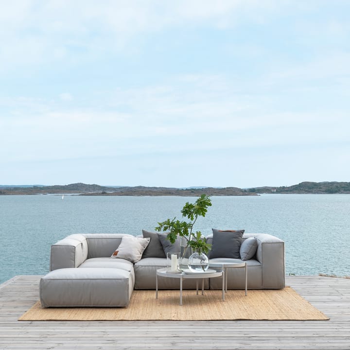 Asker modulsoffa, Sunbrella Sling light grey, mittdel large Skargaarden