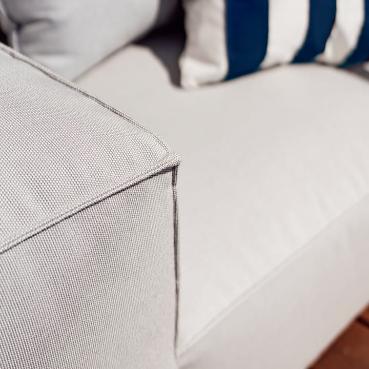 Asker modulsoffa, Sunbrella Sling light grey, mittdel large Skargaarden