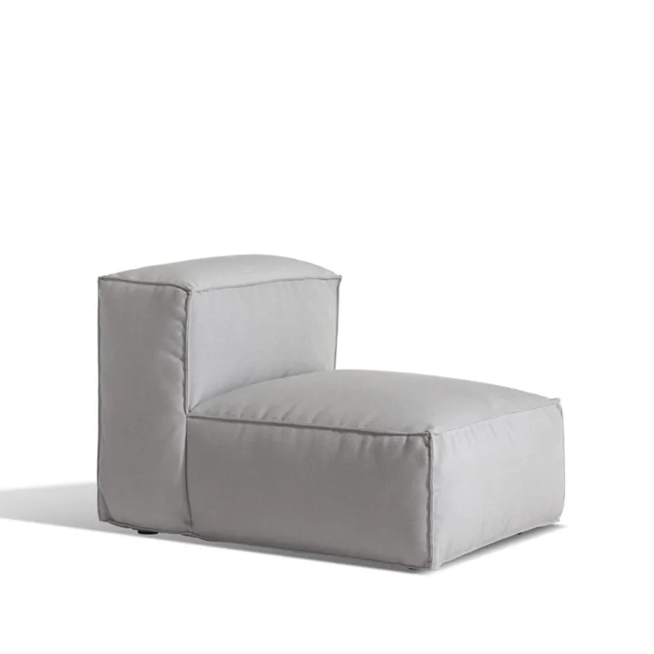 Asker soffmodul - Sunbrella Sling light grey, mittdel small - Skargaarden