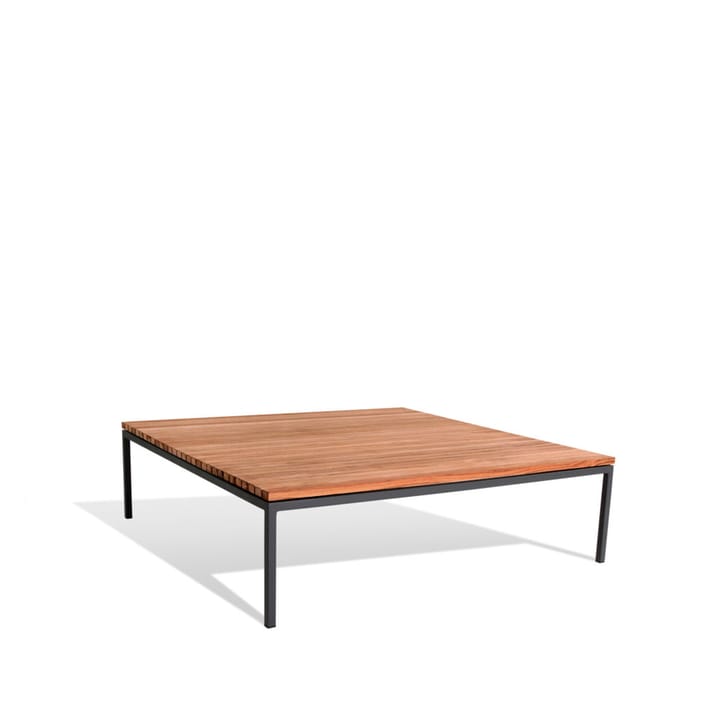 Bönan loungebord - Teak, large, mörkgrå aluminium ram - Skargaarden