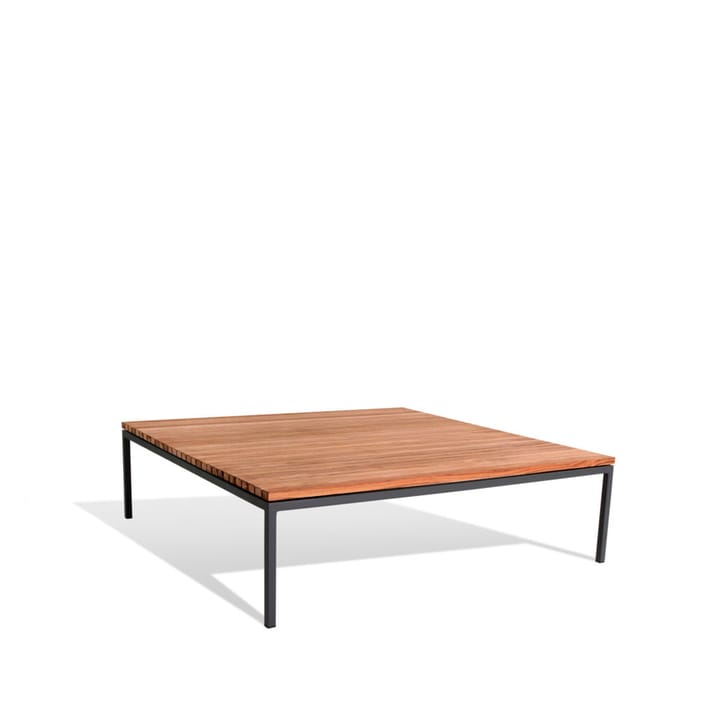 Bönan loungebord - Teak, large, mörkgrå aluminium ram - Skargaarden