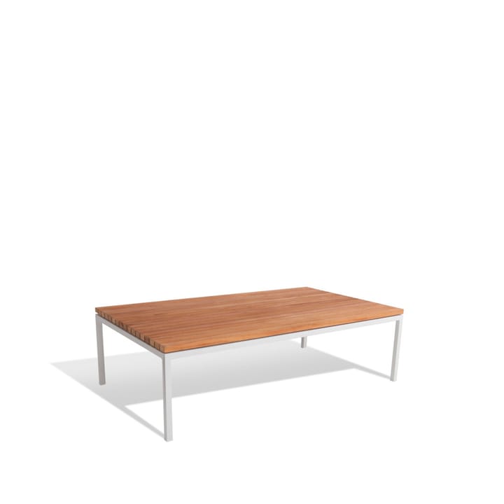 Bönan loungebord - teak, small, ljusgrå aluminiumram - Skargaarden