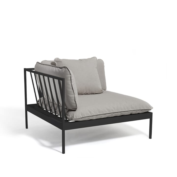 Bönan modulsoffa - Fiord 551 beige, hörndel, mörkgrå aluminium ram - Skargaarden