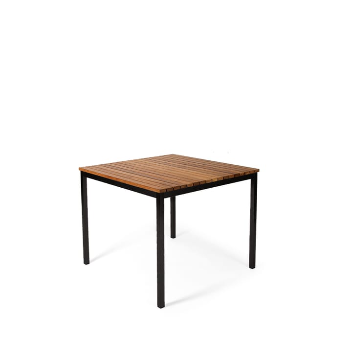 Häringe matbord - teak, small, svart stålstativ - Skargaarden