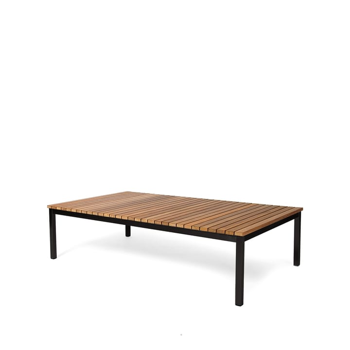 Häringe soffbord - teak, large, svart stålstativ - Skargaarden
