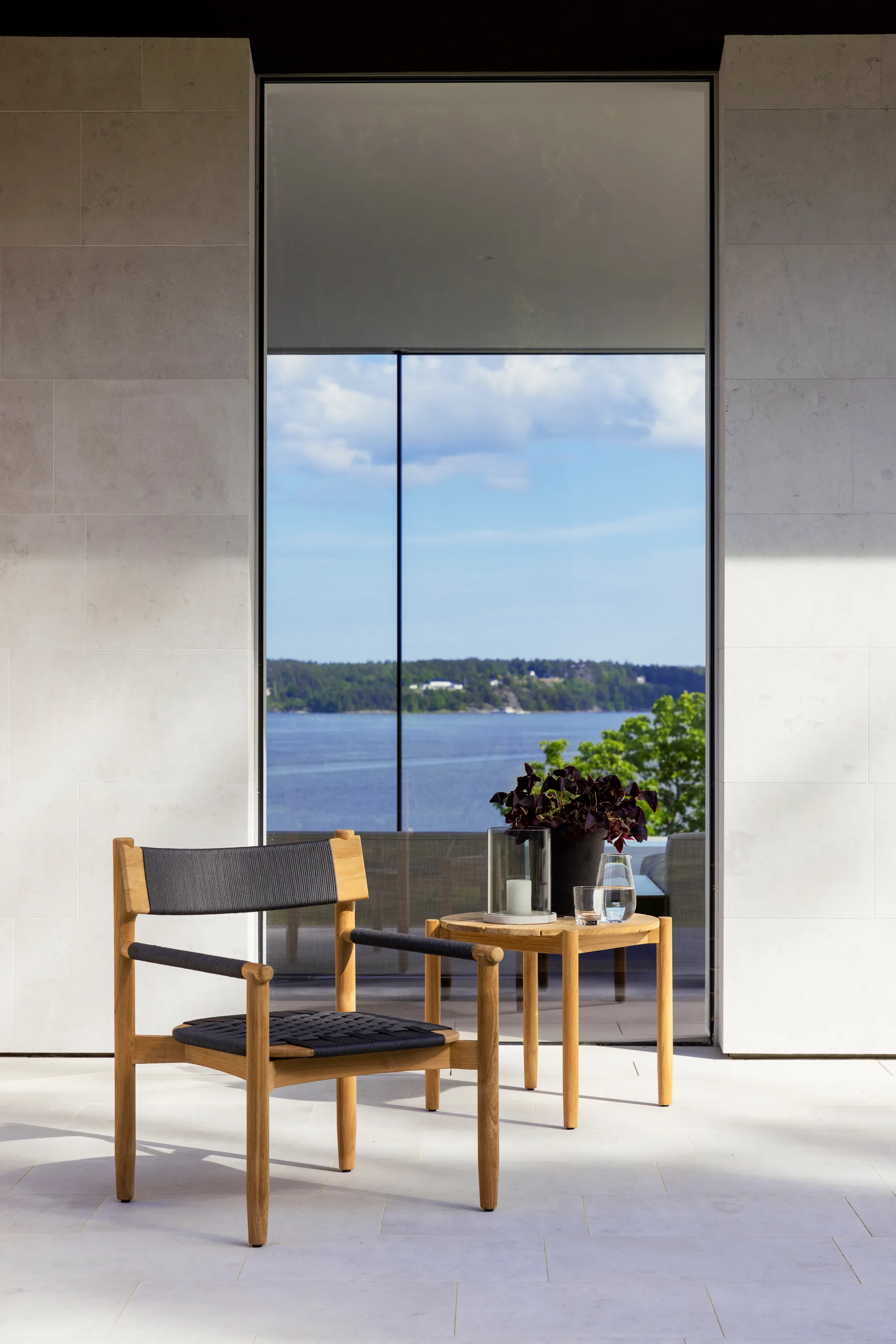 Koster loungestol, Teak-mörkgrå Skargaarden