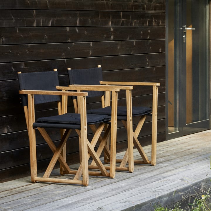 Kryss Dining karmstol - Canvas natural, teak - Skargaarden