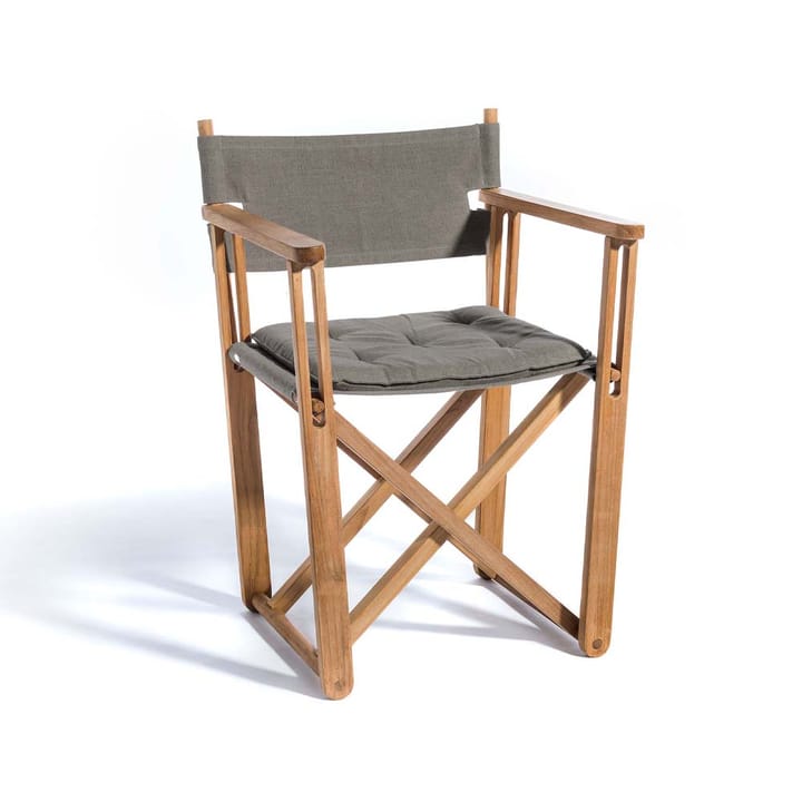 Kryss Dining karmstol - tyg slate dark grey, teak - Skargaarden