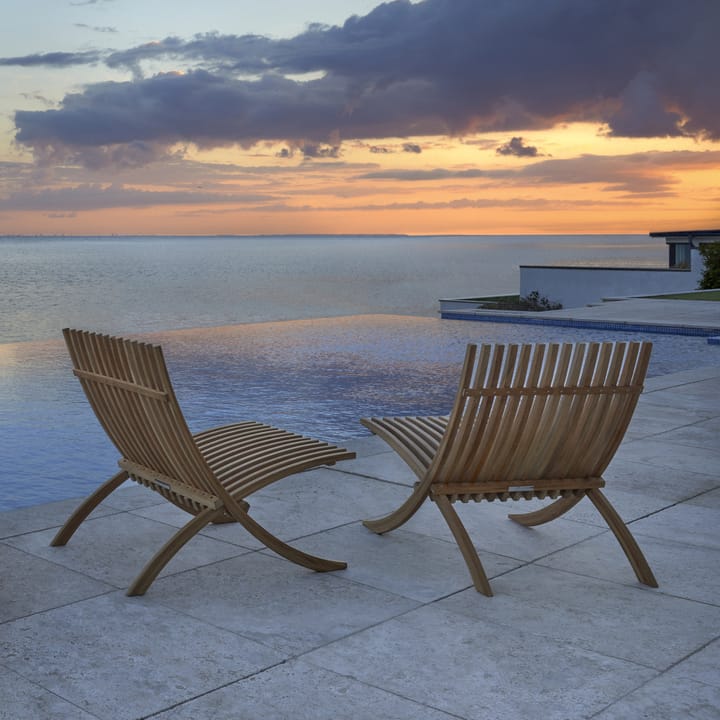 Nozib loungefåtölj, Teak Skargaarden