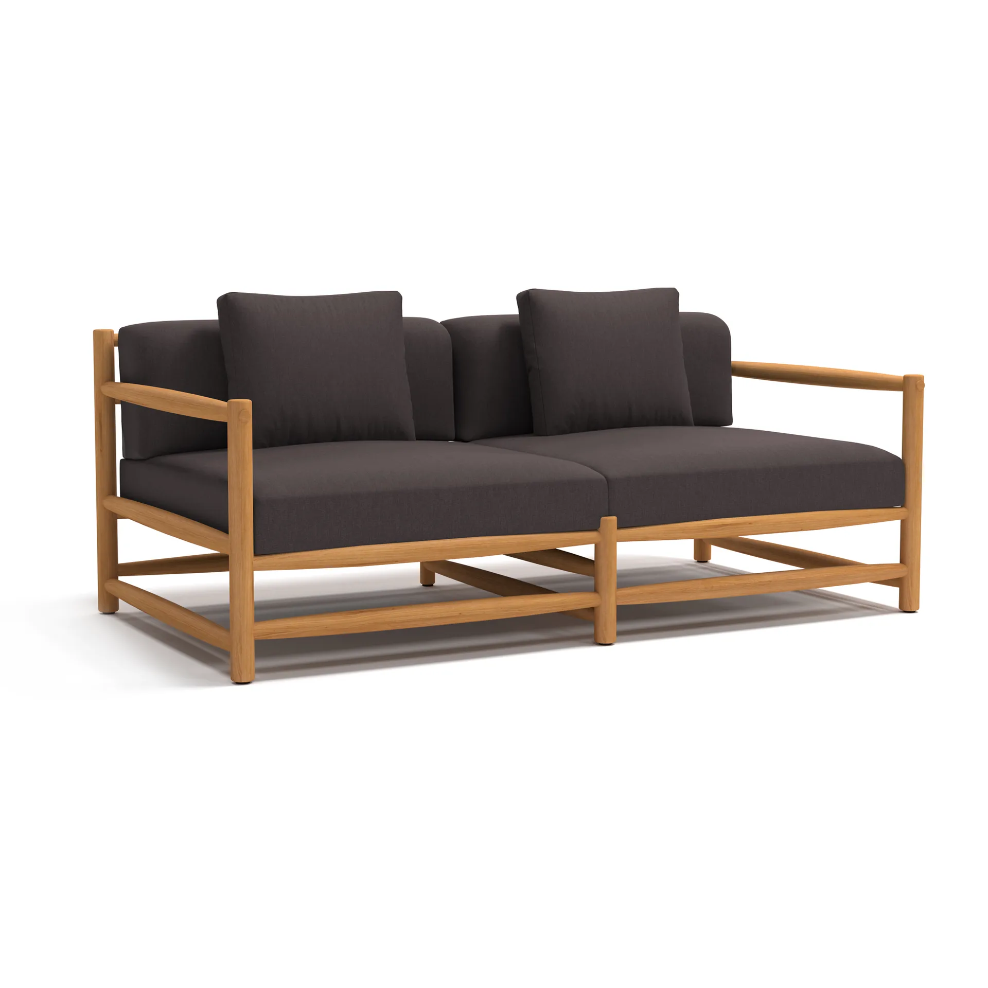Saltholm soffa teak-gråbrun dyna,  Skargaarden