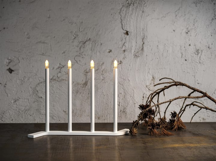Advent RE adventsljusstake, vit, 4 ljus SMD Design