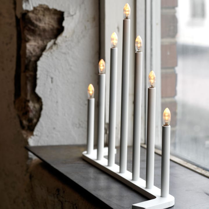 Advent RE adventsljusstake, vit, 7 ljus SMD Design