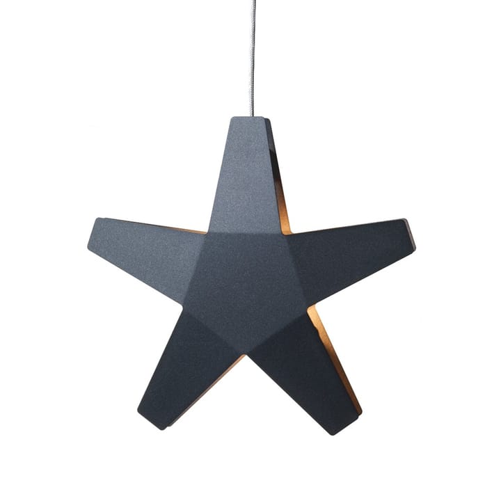 Advent Stjärna Adventsstjärna - grå, 40 cm, ljusgrå textilsladd - SMD Design