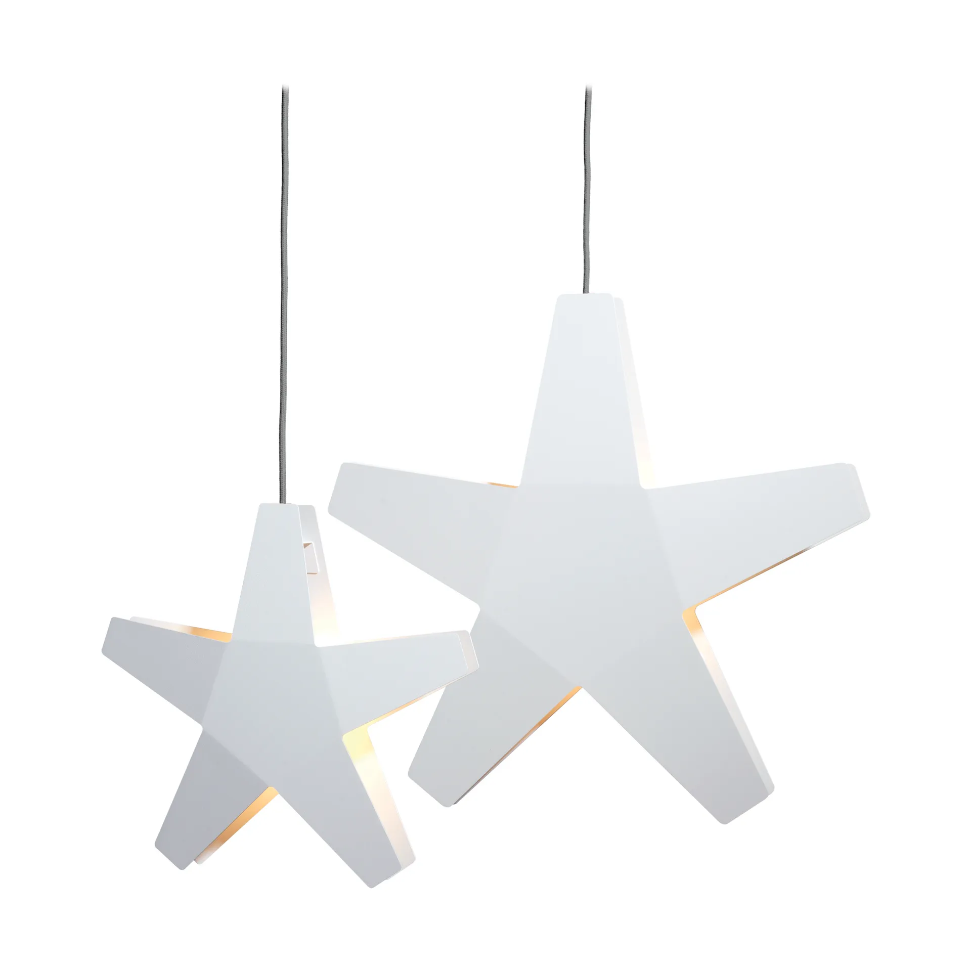 Advent Stjärna Adventsstjärna, Vit-grå sladd, 40 cm SMD Design