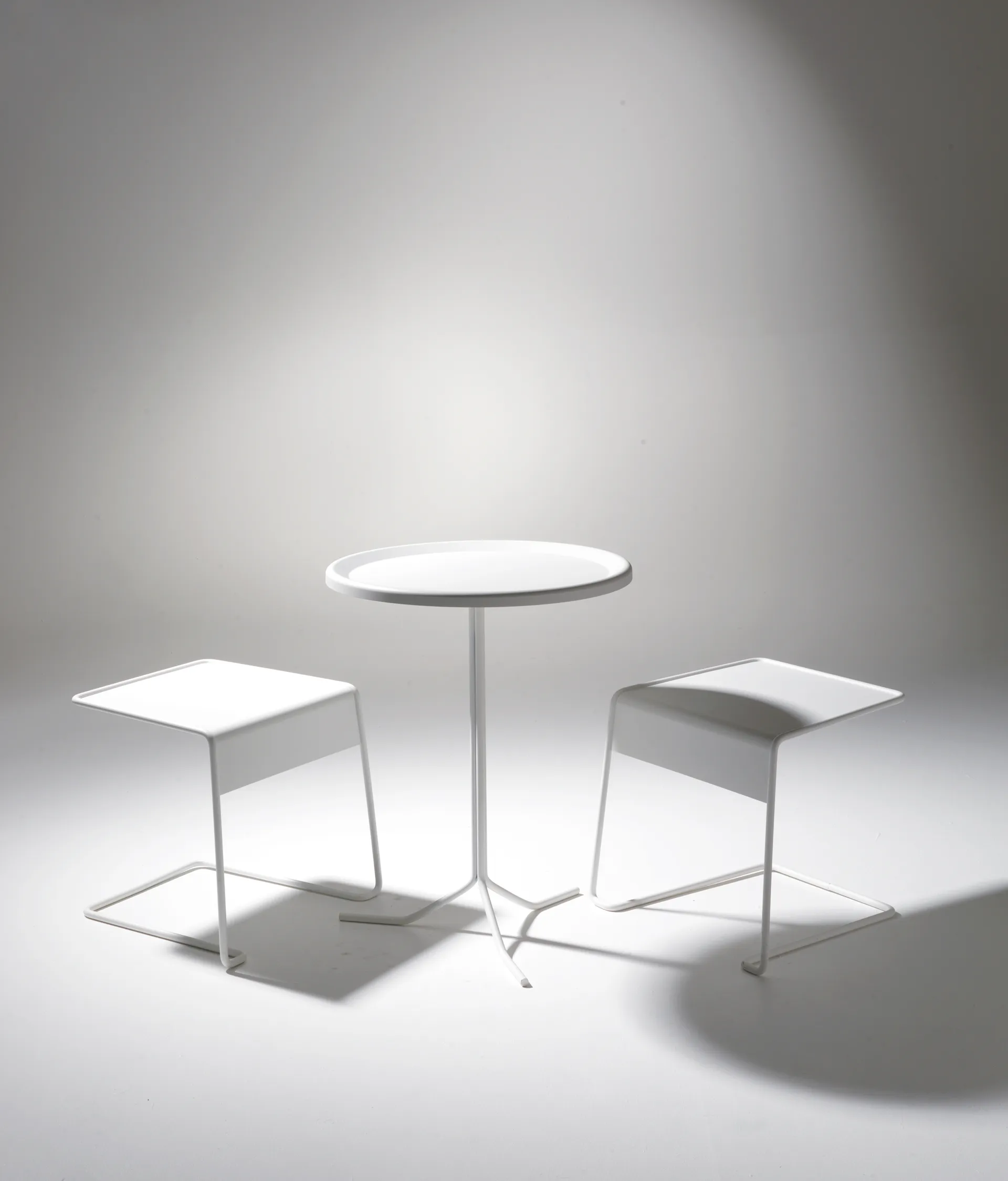 Bong bord Ø40x72 cm, Vit SMD Design