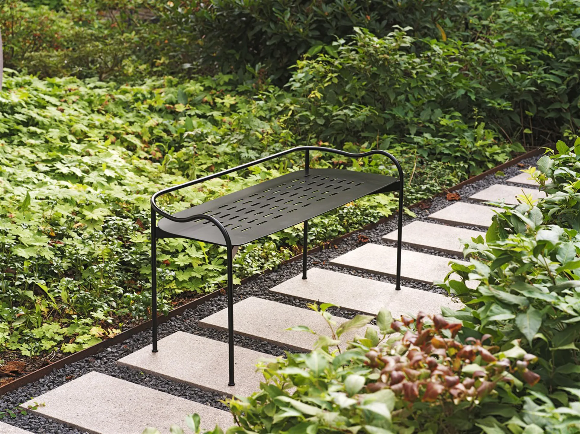 Bubble Outdoor bänk, Svart SMD Design