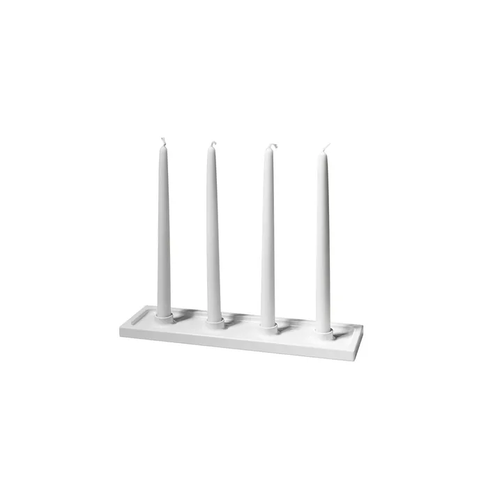 Crater adventsljusstake - Vit, 4 ljus - SMD Design