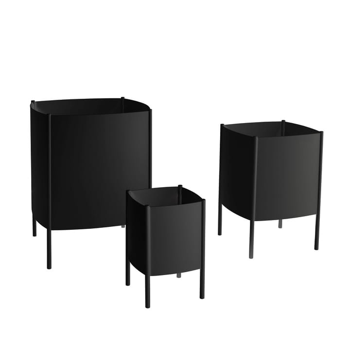 Konvex Pot kruka, Svart, stor Ø47 cm SMD Design