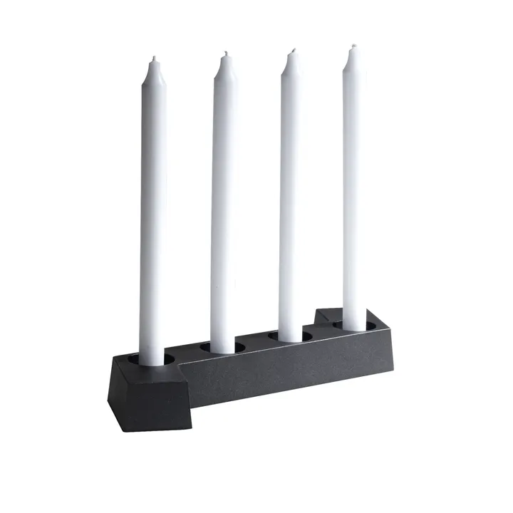 SMD adventsljusstake - Grå, 4 ljus - SMD Design