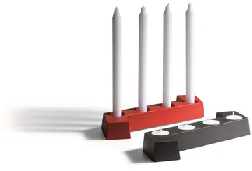 SMD adventsljusstake - Röd, 4 ljus - SMD Design