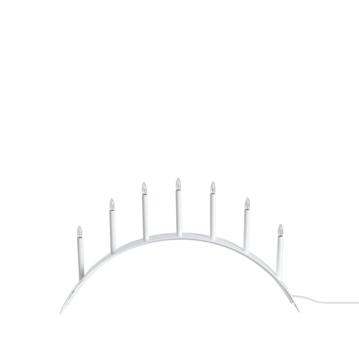 Spica Bow 7 adventsljusstake - vit, led - SMD Design