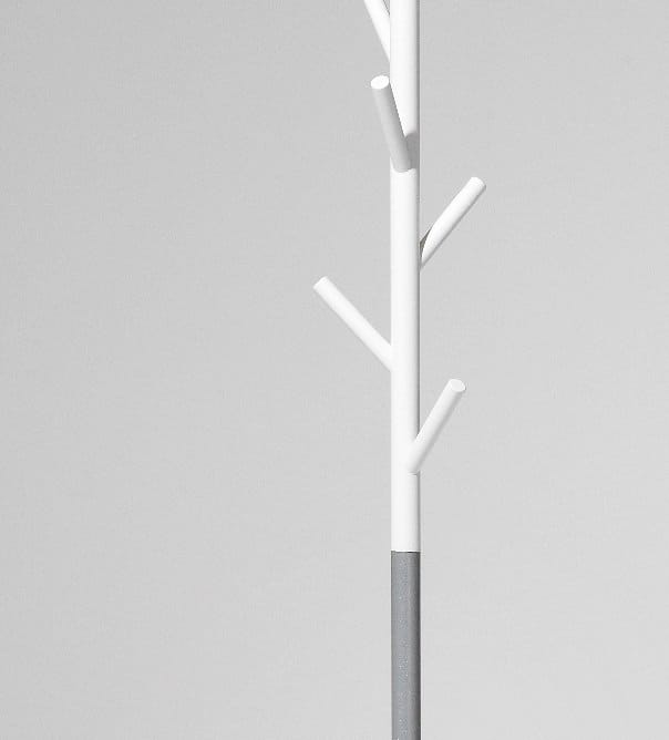 Sticks klädhängare - golv, vit-silver SMD Design