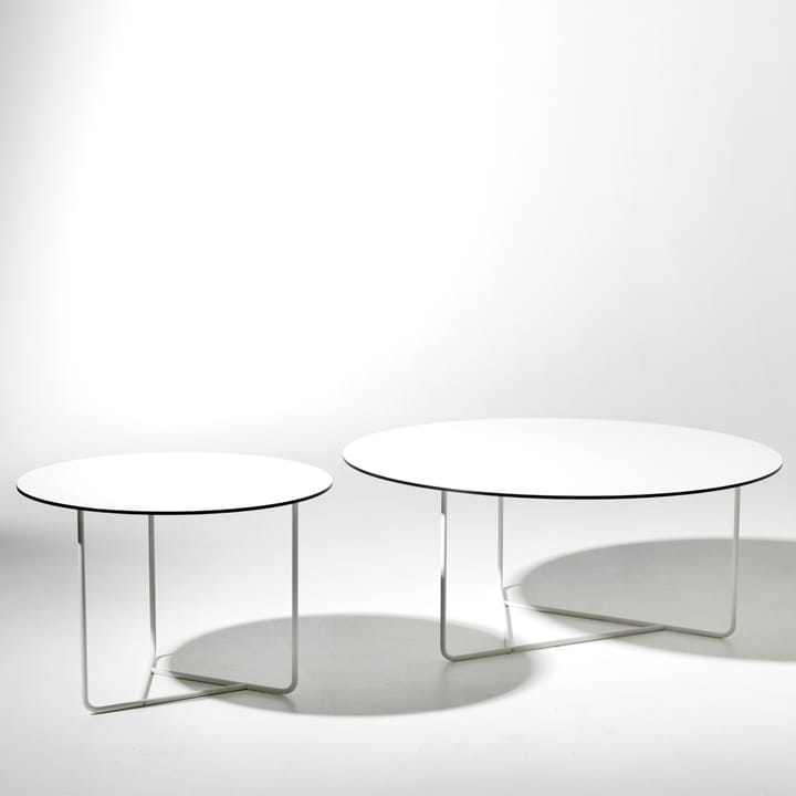 Tellus soffbord - vit, kromstativ, h41 d100 - SMD Design