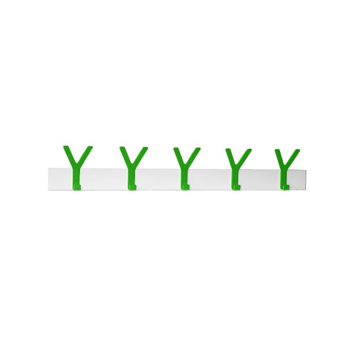 Y kroklist - vit, 5 gröna krokar - SMD Design